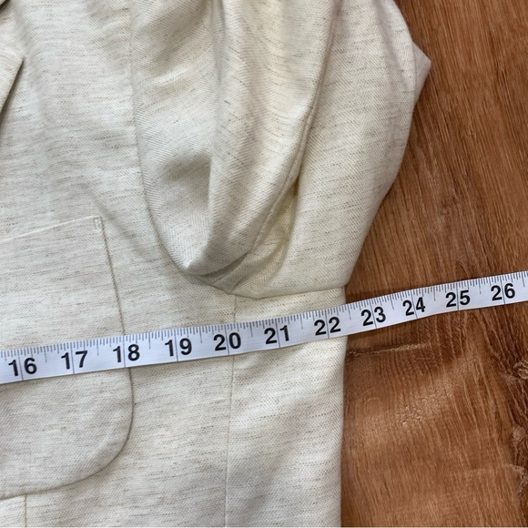 PJ Paul Jones Mens Linen Blend Blazer Sport Coat Jacket Cream Size Large - Picture 11 of 15